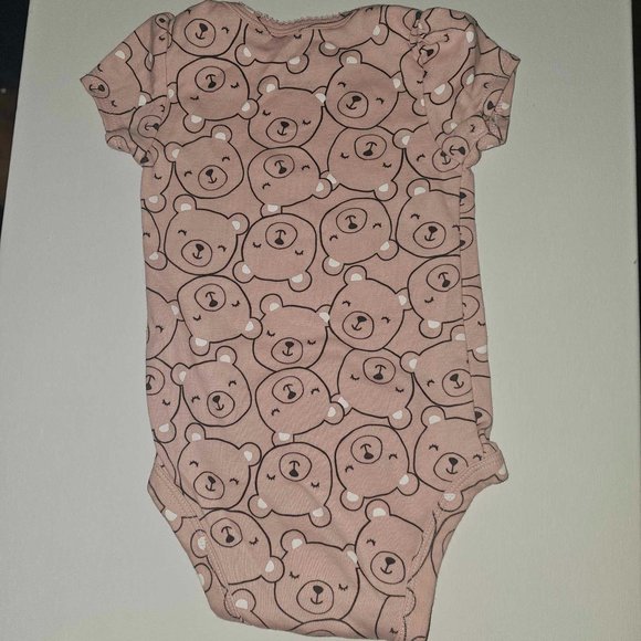 5/20 Carter's Toddler Pink and Bears design Cotton romper/ Onesie/ Bodysuit - Picture 1 of 2